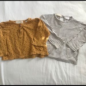 2 Zara mini shirts